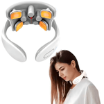 Ingrijire personala si Cosmetice - Sanatate si wellness - Articole wellness - Aparate si dispozitive de masaj - Aparat Masaj Cervical JustNet® cu Tehnologie TENS, Incalzire 42°C, Vibratii 5 Pini, 6 Moduri si 15 Niveluri de Intensita - Infinity.ro