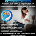 Ingrijire personala si Cosmetice - Sanatate si wellness - Articole wellness - Aparate si dispozitive de masaj - Aparat Masaj Cervical JustNet® cu Tehnologie TENS, Incalzire 42°C, Vibratii 5 Pini, 6 Moduri si 15 Niveluri de Intensita - Infinity.ro