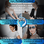 Ingrijire personala si Cosmetice - Sanatate si wellness - Articole wellness - Aparate si dispozitive de masaj - Aparat Masaj Cervical JustNet® cu Tehnologie TENS, Incalzire 42°C, Vibratii 5 Pini, 6 Moduri si 15 Niveluri de Intensita - Infinity.ro