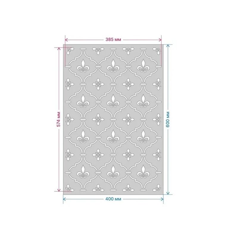 Casa si Gradina - Decoratiuni - DIY - Sabloane decorative pereti - Sablon Perete vopsire, tencuiala model „Fundal”, 400 x600 mm MXSP7663 - Infinity.ro