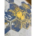 Casa si Gradina - Decoratiuni - DIY - Sabloane decorative pereti - Sablon fagure de miere 53,3 x 35,3 cm, 0.7 mm, pentru pereti, pentru tencuiala MXSP7665 - Infinity.ro