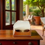 Ingrijire personala si Cosmetice - Sanatate si wellness - Optica medicala - Accesorii intretinere ochelari si lentile - Port ochelari, vedere si soare, cafeniu, inchidere magnetica, 15,5x6 cm, protectie sporita - Infinity.ro