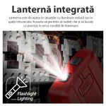 Casa si Gradina - Electrice - Accesorii electrice - Aparate de masura si control - Multimetru digital smart cu touchscreen, Masurare si detectie automata, Avertizare, Ecran LCD, Incarcare USB, Rosu - Infinity.ro