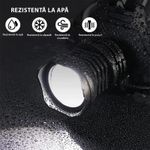 Casa si Gradina - Corpuri si surse de iluminat - Iluminat exterior - Lanterne - Lanterna de cap LED, 5 Moduri de lumina, 20000 lumeni, Rezistenta la apa, Zoom Telescopic, Acumulatori inclusi, Negru - Infinity.ro