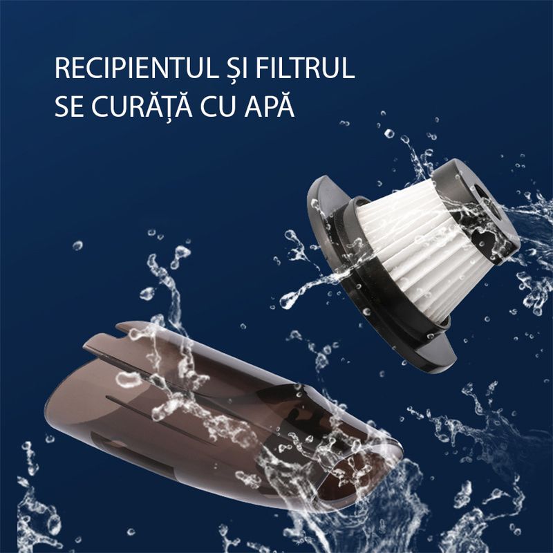 Auto si Moto - Intretinere auto - Aspiratoare auto - Aspirator auto cu fir pentru masina, Putere 120W, Lungime clablu 4 m, Filtru si Accesorii incluse, Negru - Infinity.ro