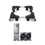 Electronice si Electrocasnice - Masini si uscatoare de rufe - Accesorii masini de spalat si uscatoare - Suport cu 8 picioare si 8 roti pentru masina de spalat, aragaz, frigider, Inaltime, lungime/latime ajustabila, Negru - Infinity.ro