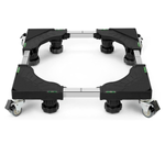 Electronice si Electrocasnice - Masini si uscatoare de rufe - Accesorii masini de spalat si uscatoare - Suport cu 8 picioare si 8 roti pentru masina de spalat, aragaz, frigider, Inaltime, lungime/latime ajustabila, Negru - Infinity.ro