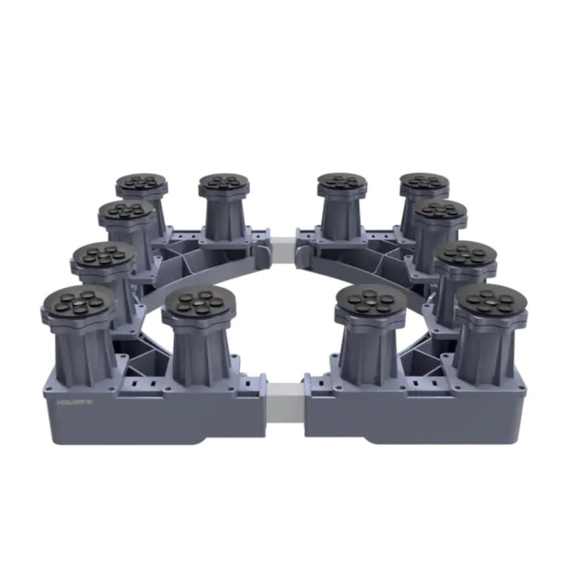 Electronice si Electrocasnice - Masini si uscatoare de rufe - Accesorii masini de spalat si uscatoare - Suport masina de spalat, aragaz, frigider cu 12 picioare reglabile, Inaltime, lungime/latime ajustabila, Gri - Infinity.ro