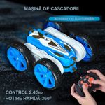 Jucarii, Copii si Bebe - Jucarii si jocuri - Vehicule si jucarii cu telecomanda - Masinute - Masina cu telecomanda pentru copii, rotire 360 grade, Pentru cascadorie si drift, 30 m distanta de control, Albastru - Infinity.ro