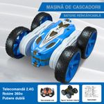 Jucarii, Copii si Bebe - Jucarii si jocuri - Vehicule si jucarii cu telecomanda - Masinute - Masina cu telecomanda pentru copii, rotire 360 grade, Pentru cascadorie si drift, 30 m distanta de control, Albastru - Infinity.ro