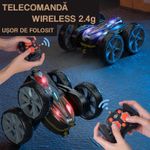 Jucarii, Copii si Bebe - Jucarii si jocuri - Vehicule si jucarii cu telecomanda - Masinute - Masina cu telecomanda pentru copii, rotire 360 grade, Pentru cascadorie si drift, 30 m distanta de control, Albastru - Infinity.ro
