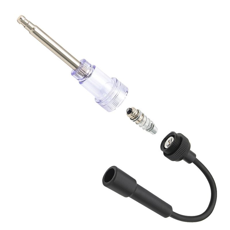 Auto si Moto - Reparatii si depanare - Scule auto - Testere si multimetre - Tester scanteie bujie in linie Techstar, universal auto/moto/ATV, cu indicator luminos, diagnostic rapid „no spark” - Infinity.ro