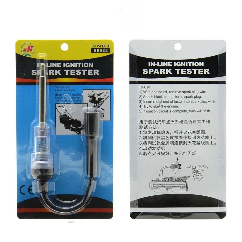 Auto si Moto - Reparatii si depanare - Scule auto - Testere si multimetre - Tester scanteie bujie in linie Techstar, universal auto/moto/ATV, cu indicator luminos, diagnostic rapid „no spark” - Infinity.ro