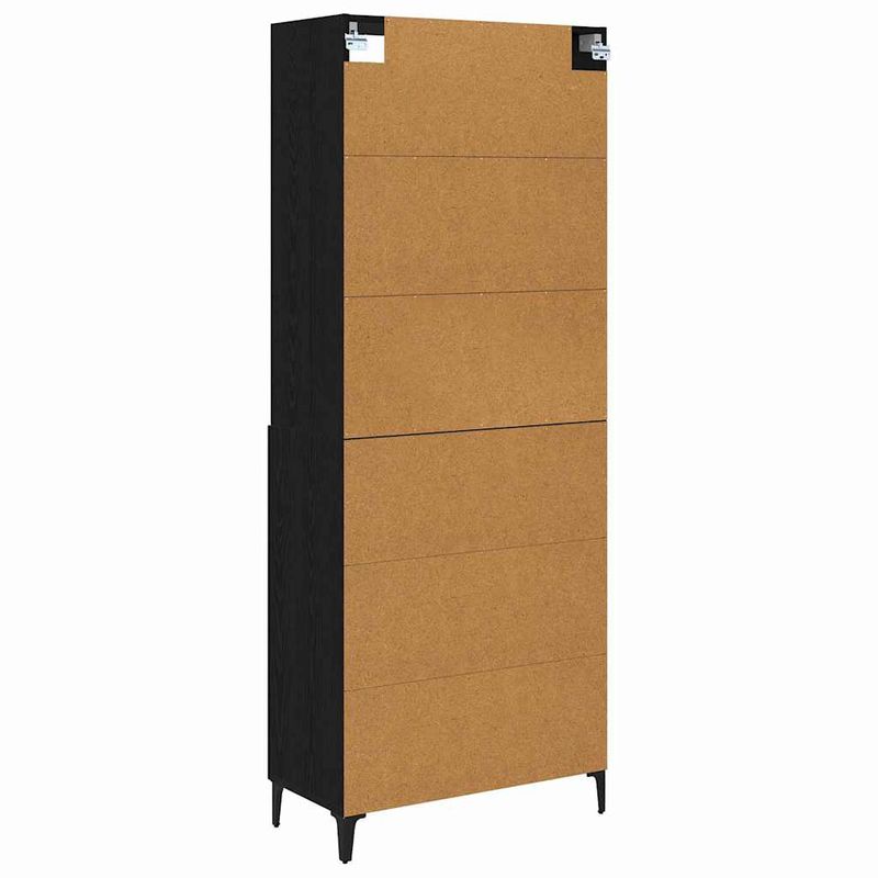 Casa si Gradina - Mobilier - Comode si corpuri - Comode - Bufet Pe perete 2 pcs Stejar negru Lemn compozit - Infinity.ro