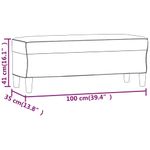 Casa si Gradina - Mobilier - Canapele si coltare - Banchete - Banca, crem, 100x35x41 cm, textil - Infinity.ro