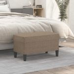 Casa si Gradina - Mobilier - Canapele si coltare - Banchete - Banca, gri taupe, 70x35x41 cm, textil - Infinity.ro