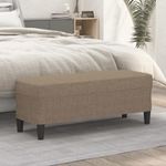 Casa si Gradina - Mobilier - Canapele si coltare - Banchete - Banca, gri taupe, 100x35x41 cm, textil - Infinity.ro