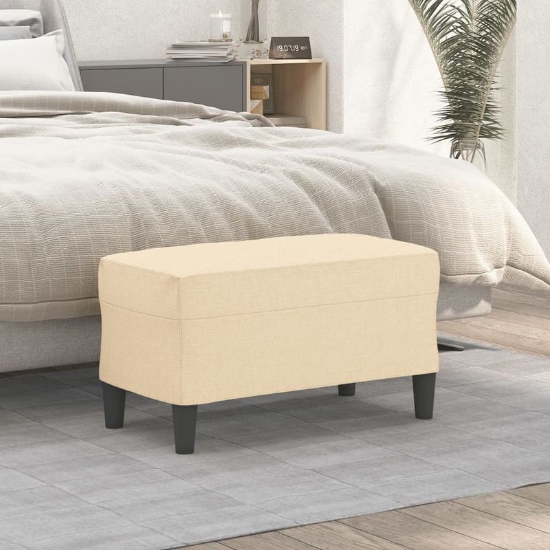 Casa si Gradina - Mobilier - Canapele si coltare - Banchete - Banca, crem, 70x35x41 cm, textil - Infinity.ro