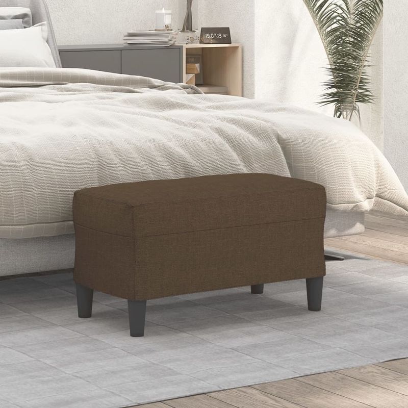 Casa si Gradina - Mobilier - Canapele si coltare - Banchete - Banca, maro, 70x35x41 cm, textil - Infinity.ro