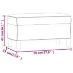 Casa si Gradina - Mobilier - Canapele si coltare - Banchete - Banca, maro, 70x35x41 cm, textil - Infinity.ro