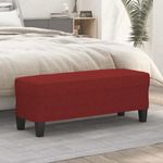 Casa si Gradina - Mobilier - Canapele si coltare - Banchete - Banca, rosu vin, 100x35x41 cm, textil - Infinity.ro