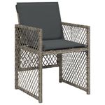 Casa si Gradina - Gradina si terasa - Mobilier exterior - Scaune si sezlonguri gradina - Scaune de gradina cu perne, 4 buc., gri, poliratan - Infinity.ro