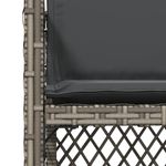 Casa si Gradina - Gradina si terasa - Mobilier exterior - Scaune si sezlonguri gradina - Scaune de gradina cu perne, 4 buc., gri, poliratan - Infinity.ro