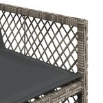 Casa si Gradina - Gradina si terasa - Mobilier exterior - Scaune si sezlonguri gradina - Scaune de gradina cu perne, 4 buc., gri, poliratan - Infinity.ro