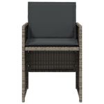 Casa si Gradina - Gradina si terasa - Mobilier exterior - Seturi mobila gradina - Set mobilier de gradina cu perne, 5 piese, gri, poliratan - Infinity.ro