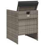 Casa si Gradina - Gradina si terasa - Mobilier exterior - Seturi mobila gradina - Set mobilier de gradina cu perne, 5 piese, gri, poliratan - Infinity.ro