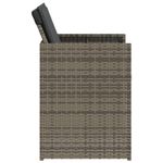 Casa si Gradina - Gradina si terasa - Mobilier exterior - Seturi mobila gradina - Set mobilier de gradina cu perne, 5 piese, gri, poliratan - Infinity.ro