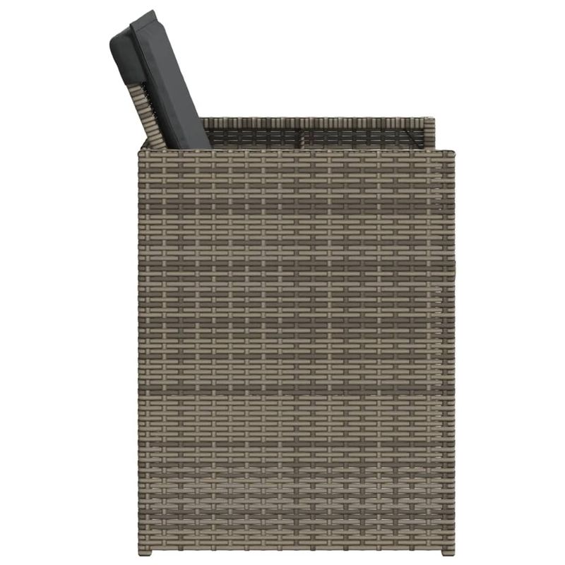 Casa si Gradina - Gradina si terasa - Mobilier exterior - Seturi mobila gradina - Set mobilier de gradina cu perne, 5 piese, gri, poliratan - Infinity.ro