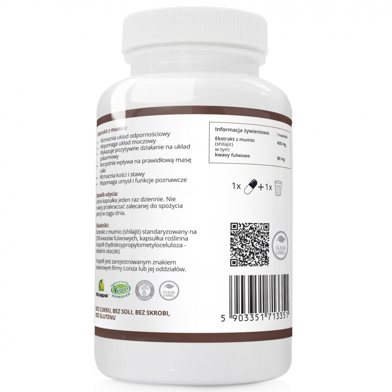 Ingrijire personala si Cosmetice - Sanatate si wellness - Suplimente alimentare - Alte suplimente alimentare - Mumio Shilajit Extract Himalayan 400mg 90 Capsule Vege - Infinity.ro