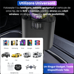 Laptop, Telefoane si Tablete - Telefoane mobile si accesorii - Accesorii Telefoane - Incarcatoare telefoane - Incarcator Auto 5-in-1 cu Cabluri Retractabile Type-C 45W PD si Lightning, Aromaterapie Fara Apa, Lumina LED Starry Sky - Infinity.ro