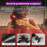 Ingrijire personala si Cosmetice - Sanatate si wellness - Articole wellness - Aparate si dispozitive de masaj - Perie de Masaj Electrica pentru Scalp, Lumina Rosie si Albastra 660nm, Aplicator de Uleiuri, 1500 mAh, Rezistent la Apa - Infinity.ro