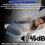 Ingrijire personala si Cosmetice - Sanatate si wellness - Articole wellness - Aparate si dispozitive de masaj - Rola de Masaj Electrica 3D  cu Vibratii 4 Niveluri, Autonomie 2200 mAh si Incarcare USB, Compacta si Portabila, - Infinity.ro