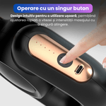 Ingrijire personala si Cosmetice - Sanatate si wellness - Articole wellness - Aparate si dispozitive de masaj - Aparat de Masaj Tip Pistol cu 4 Capete Interschimbabile, Banda de Stretching, 5 Viteze Pana la 3200 RPM, Autonomie 4 ore - Infinity.ro