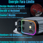 Laptop, Telefoane si Tablete - Telefoane mobile si accesorii - Accesorii Telefoane - Incarcatoare telefoane - Incarcator Auto Retractabil 4-in-1, 66W, Cabluri Retractabile Lightning & Type-C, USB-A si USB-C, Proiectie Stelara - Infinity.ro