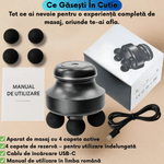 Ingrijire personala si Cosmetice - Sanatate si wellness - Articole wellness - Aparate si dispozitive de masaj - Aparat de Masaj Percutant cu Motor Fara Perii, 5 Viteze Reglabile 1200-2500 RPM, 4 Capete, Autonomie Extinsa - Infinity.ro