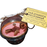 Casa si Gradina - Decoratiuni - Aromaterapie si lumanari - Lumanari si candele - Lumânare parfumată Cupcake, Prăjiturica Delicioasă – Prună, Cognac, Căpșuni, Biscuiți, handmade, 80g - Infinity.ro