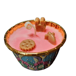 Casa si Gradina - Decoratiuni - Aromaterapie si lumanari - Lumanari si candele - Lumânare parfumată Cupcake, Prăjiturica Delicioasă – Prună, Cognac, Căpșuni, Biscuiți, handmade, 80g - Infinity.ro