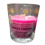Casa si Gradina - Decoratiuni - Aromaterapie si lumanari - Lumanari si candele - Lumânare parfumată cu fitil lemn, Sweet Cherry – Cires, Bergamot, handmade, 130g - Infinity.ro