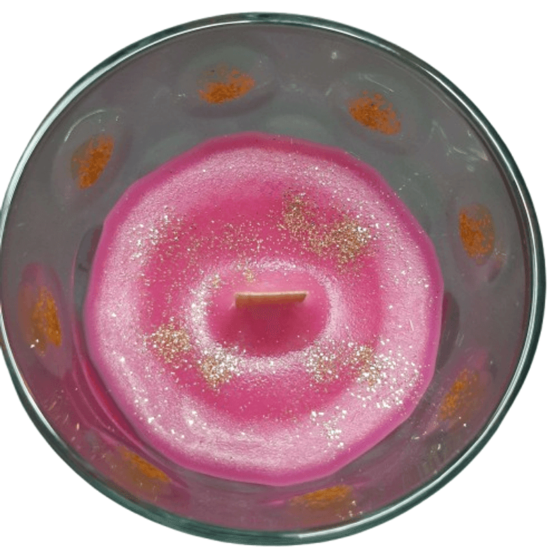 Casa si Gradina - Decoratiuni - Aromaterapie si lumanari - Lumanari si candele - Lumânare parfumată cu fitil lemn, Sweet Cherry – Cires, Bergamot, handmade, 130g - Infinity.ro