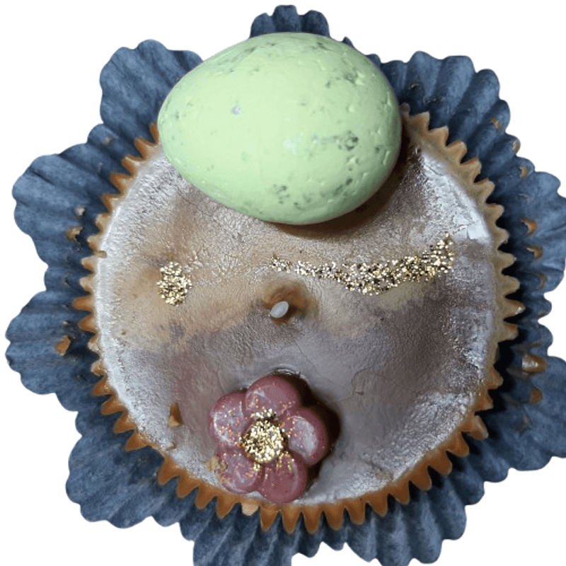 Casa si Gradina - Decoratiuni - Aromaterapie si lumanari - Lumanari si candele - Lumânare parfumată Cupcake, Happy Cake – Tiramisu, Portocală, Rom, handmade, 60g - Infinity.ro