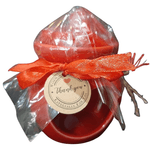 Casa si Gradina - Decoratiuni - Aromaterapie si lumanari - Ceara parfumata - Set difuzor Wax Melts si figurine ceara soia parfumata, Sweet Rose – Trandafir de Dulceață, aromaterapie - Infinity.ro