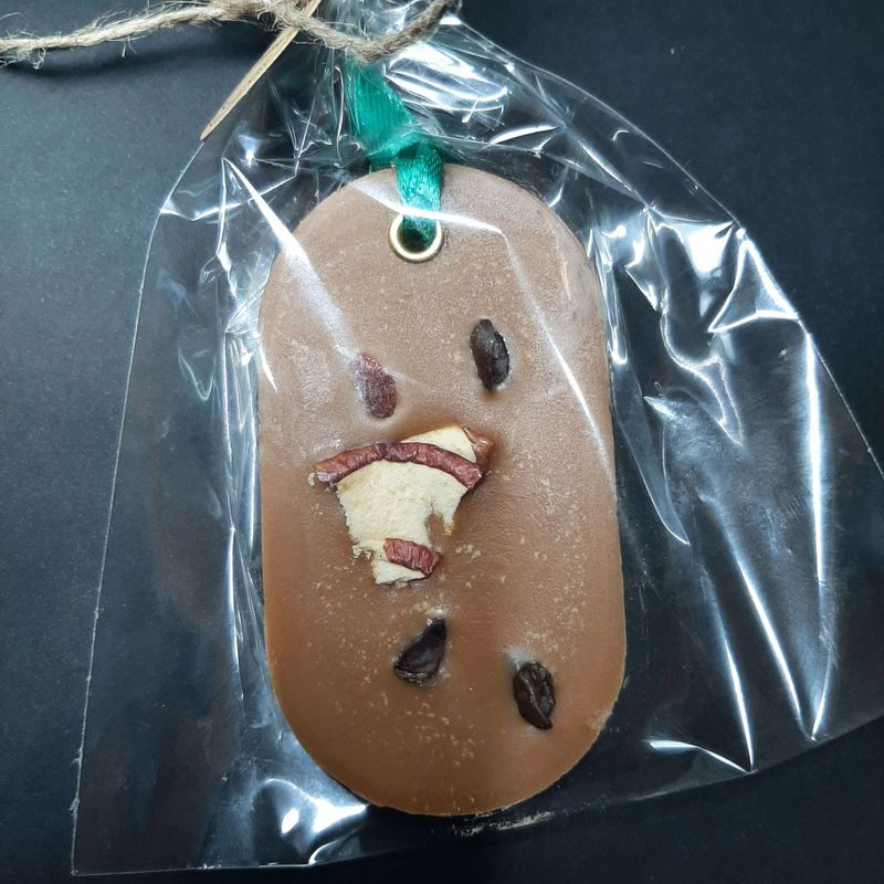 Casa si Gradina - Decoratiuni - Aromaterapie si lumanari - Odorizante camera - Parfumant dulap haine, Mocca Spice – Cafea, Scorțișoară, Vanilie, Oval, handmade, ceară soia, 30g - Infinity.ro