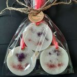 Casa si Gradina - Decoratiuni - Aromaterapie si lumanari - Odorizante camera - Set 3 Tablete Parfumate dulap haine, Odorizant, Cires Japonez – Sakura, Bergamot, handmade, ceară soia, 70g - Infinity.ro