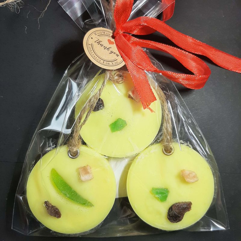 Casa si Gradina - Decoratiuni - Aromaterapie si lumanari - Odorizante camera - Set 3 Tablete Parfumate dulap haine, Citrus Exotic – Bergamotă, Portocală, Fructe Exotice, handmade, ceară soia, 70g - Infinity.ro