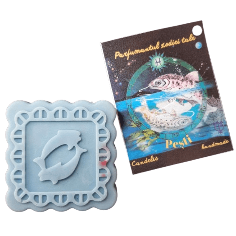 Casa si Gradina - Decoratiuni - Aromaterapie si lumanari - Odorizante camera - Odorizant Zodia Ta, Pesti – Ocean, Mosc, Vanilie, tableta parfumata dulap, handmade, Candelis, ceară soia 35g - Infinity.ro