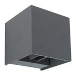 Casa si Gradina - Corpuri si surse de iluminat - Plafoniere, aplice si spoturi - Aplica de exterior din aluminiu antracit, lumina calda (3000K), 34168, Globo - Infinity.ro